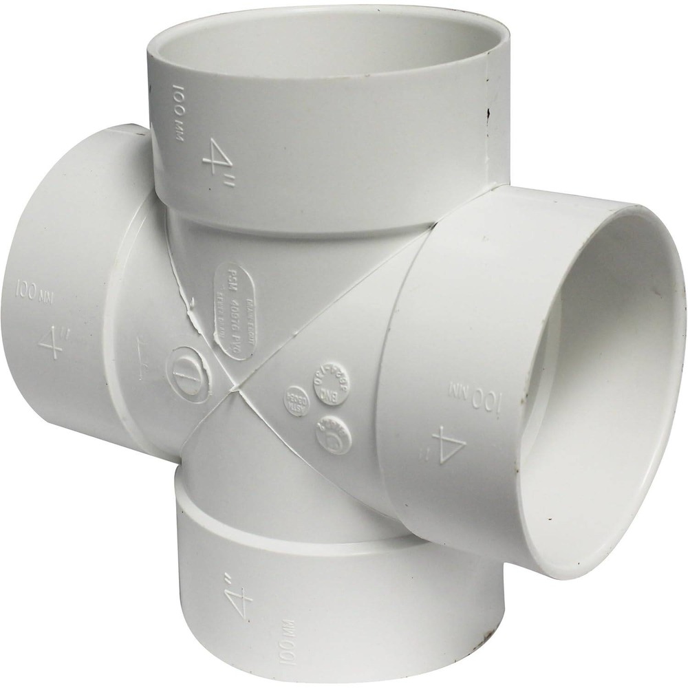 Canplas‎ 414450BC PVC Sew 4 Cross Sewer and Drain 4 In
